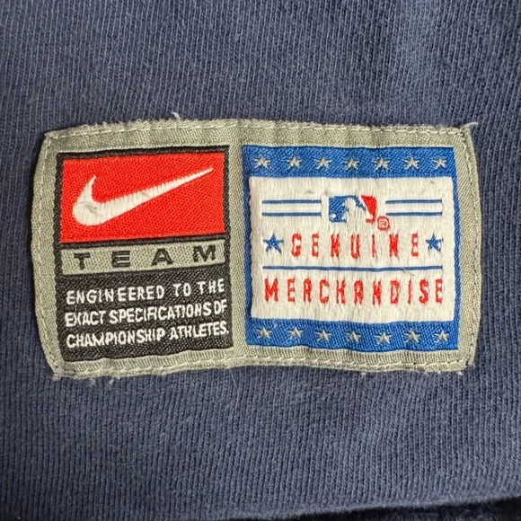 Vintage Nike Milwaukee Brewers MLB Baseball T-Shirt Mens Large Gold Logo - Picture 7 of 8